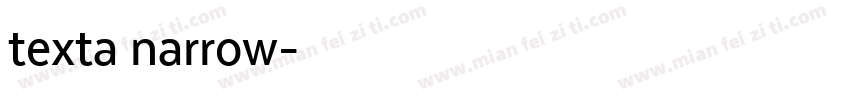 texta narrow字体转换